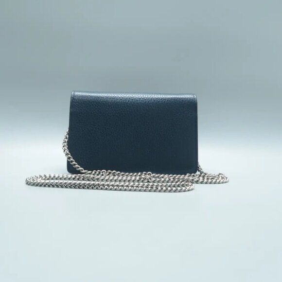 100% Authentic GUCCI Dionysus Super Mini Blue Shoulder Bag 778-11424 - Picture 2 of 12